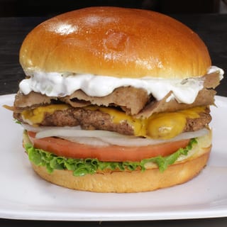 Gyro Cheeseburger