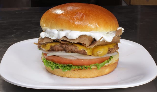 Gyro Cheeseburger.